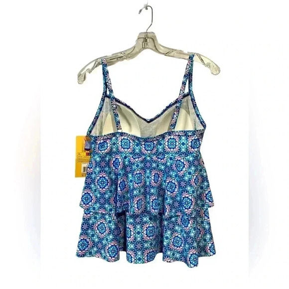 Christina, Tankini, Size 10, Blue, Pink & White ☀️ - Picture 5 of 9